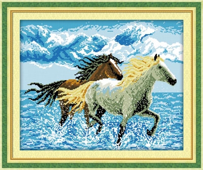 Những bức tranh thêu chữ thập hình con ngựa đẹp nhất