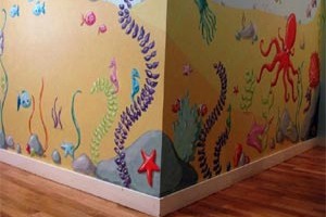 Vẽ tranh tường bằng sơn gì thì tốt nhất?