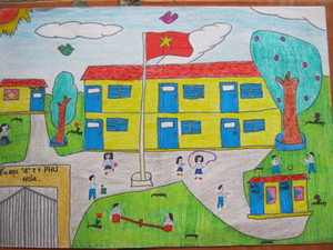 Vẽ Tranh Tường Trường Tiểu Học Đẹp  25 Mẫu Đã Thi Công