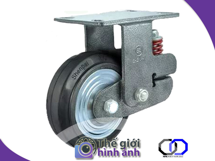 Bánh xe đẩy có lò xo giảm xóc giúp bảo vệ hàng hóa như thế nào?