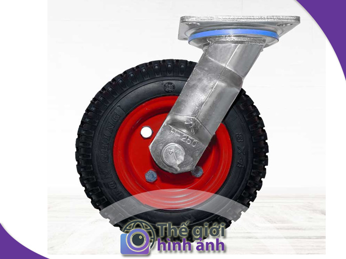 Bánh xe đẩy lốp hơi có bị xì hơi sau thời gian sử dụng không?
