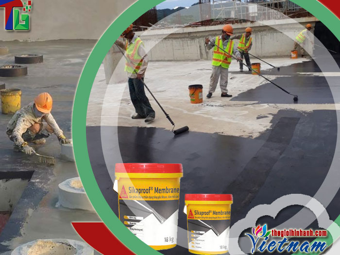 Định mức Sika Membrane chống thấm mỗi lớp phủ bao nhiêu kg?
