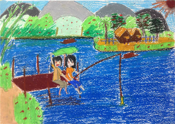 Vẽ tranh đề tài phong cảnh mùa hè lớp 8