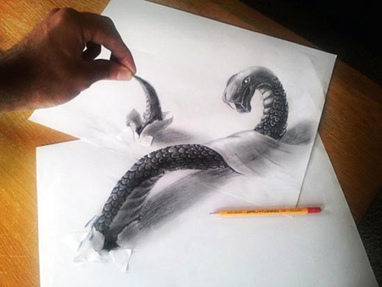 Hướng dẫn thực hiện nghệ thuật vẽ tranh 3D bằng bút chì
