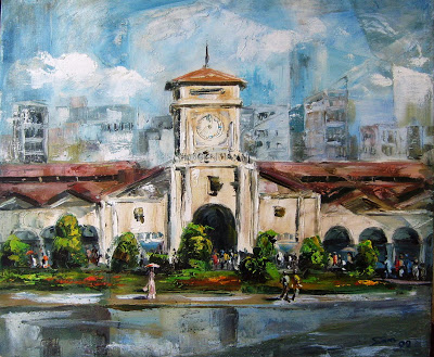 Cảm nhận về những bức tranh sơn dầu Sài Gòn