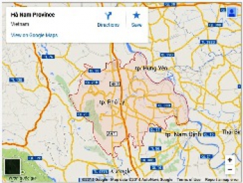 Bản đồ Hà Nam online trực tuyến - hình ảnh