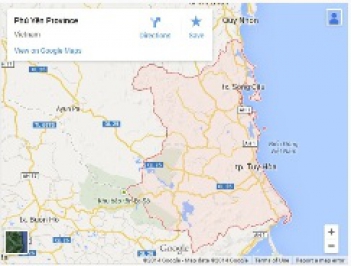 Bản đồ Phú Yên online trực tuyến - hình ảnh