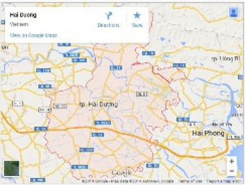Bản đồ Hải Dương online trực tuyến - hình ảnh