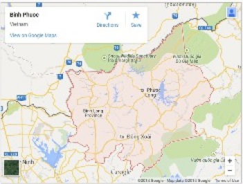 Bản đồ Bình Phước online trực tuyến - hình ảnh