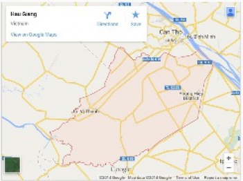 Bản đồ Hậu Giang online trực tuyến - hình ảnh