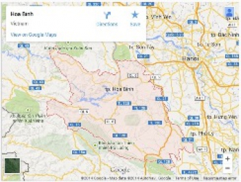 Bản đồ Hòa Bình online trực tuyến - hình ảnh