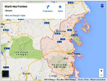 Bản đồ Khánh Hòa online trực tuyến - hình ảnh