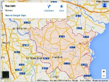 Bản đồ Thái Bình online trực tuyến - hình ảnh