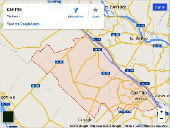 Bản đồ Cần Thơ online trực tuyến - hình ảnh