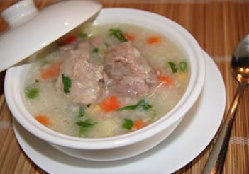 Cách nấu cháo sườn cho bé ăn ngon - hình ảnh
