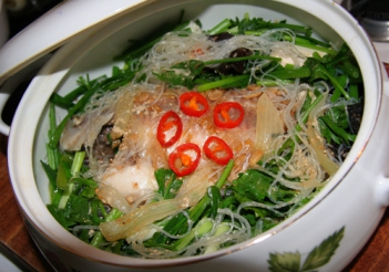Cá diêu hồng chưng tương - hình ảnh
