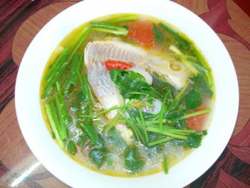 Cá diêu hồng nấu ngót - hình ảnh