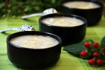 Cách nấu chè chuối bột báng ngon - hình ảnh