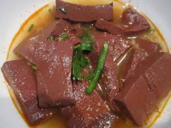 Cách luộc tiết lợn ngon - hình ảnh