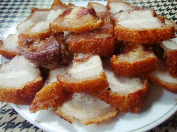 Thịt lợn nướng giòn bì thơm lừng - hình ảnh