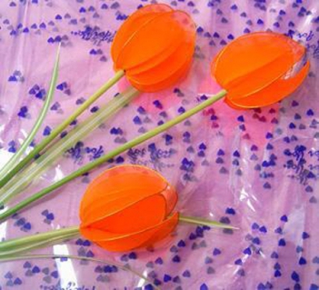 Cách làm hoa tulip voan đẹp nhất - hình ảnh
