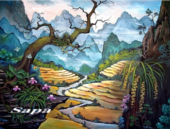 Bộ tranh phong cảnh Sapa của Tô Ngọc Thành - hình ảnh