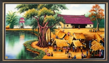 Các thể loại tranh vẽ phong cảnh Việt Nam được yêu thích - hình ảnh