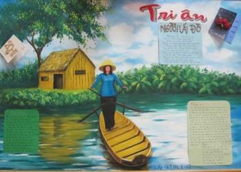 Cách vẽ tranh báo tường 20-11 đơn giản và đẹp - hình ảnh