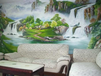 Có nên vẽ tranh sơn dầu trên tường? - hình ảnh