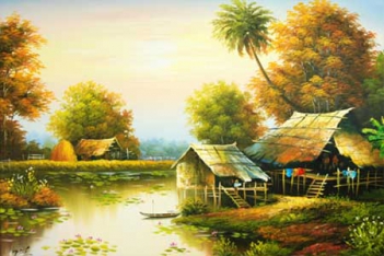 Hướng dẫn vẽ tranh phong cảnh đơn giản - hình ảnh