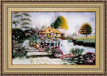 Khung tranh nghệ thuật cao cấp bằng gỗ thông - hình ảnh