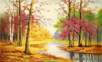 Lựa chọn tranh phong cảnh treo tường phòng khách ấn tượng - hình ảnh
