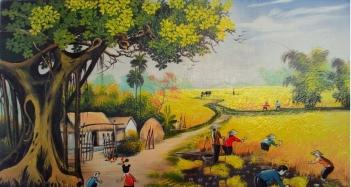 Nghệ thuật tranh phong cảnh đồng quê Việt Nam - hình ảnh