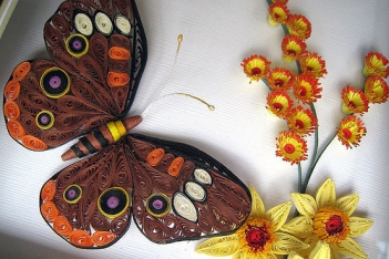 Nghệ thuật tranh quilling ấn tượng và độc đáo - hình ảnh