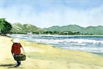 Vẽ tranh phong cảnh Nha Trang đẹp và ấn tượng - hình ảnh