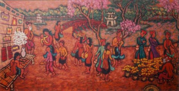 Nguồn cảm hứng vẽ tranh đề tài mùa xuân - hình ảnh