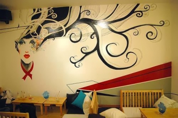 Những điều cần lưu ý khi vẽ tranh tường cho quán café - hình ảnh