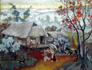 Những bức tranh phong cảnh Tây Nguyên đẹp - hình ảnh