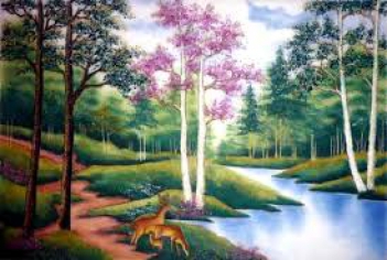 Những bức tranh phong cảnh núi rừng đẹp - hình ảnh