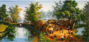 Tranh phong cảnh miền quê và sức hút trong trang trí - hình ảnh