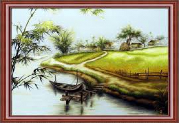 Tranh thêu chữ thập 5D phong cảnh cho không gian hài hòa - hình ảnh
