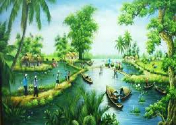 Vẽ tranh đề tài phong cảnh quê hương tuyệt vời - hình ảnh