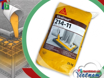 Hướng dẫn pha đúng định mức 1m3 vữa Sika Grout 214 11 HS